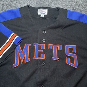 New York Mets Baseball Jersey Black Starter Jersey MLB Men's‎ Large